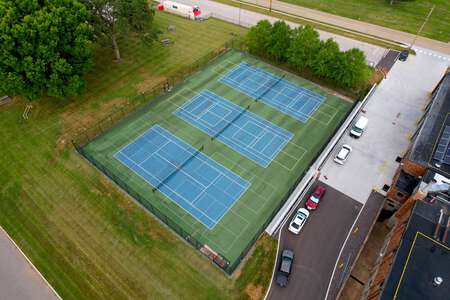 Holman Middle School Tennis Courts in St. Ann