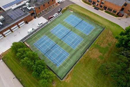Holman Middle School Tennis Courts in St. Ann