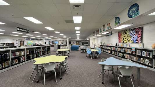 Simpson Elementary School Media Center in Peachtree Corners