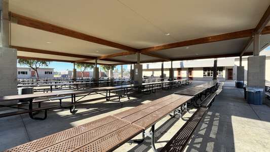 Ethan A. Chase Middle School Lunch Area in Menifee