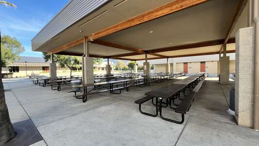Ethan A. Chase Middle School Lunch Area in Menifee