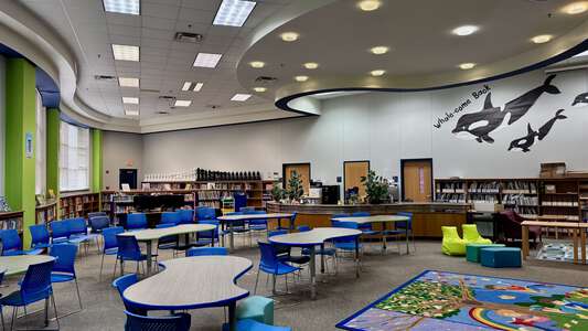 Jerry R. Junkins Elementary School Library in Carrolton
