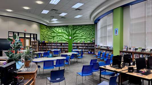 Jerry R. Junkins Elementary School Library in Carrolton