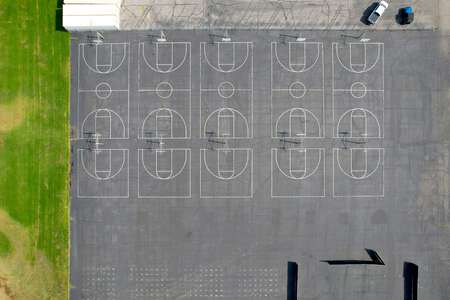 Simi Valley High School Outdoor Basketball Courts in Simi Valley
