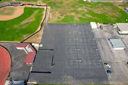 Simi Valley High School Outdoor Basketball Courts in Simi Valley