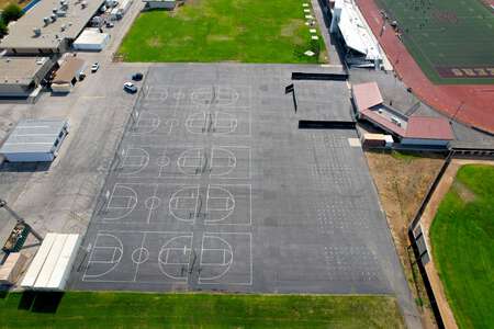 Simi Valley High School Outdoor Basketball Courts in Simi Valley