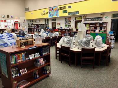 Bayyari Elementary School Library in Springdale