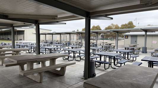 Lynwood High School Bullis Outdoor Lunch Area in Lynwood
