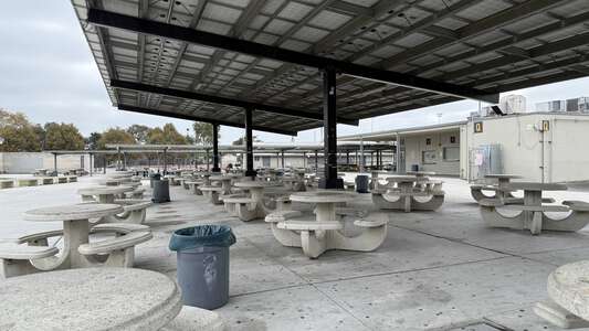 Lynwood High School Bullis Outdoor Lunch Area in Lynwood