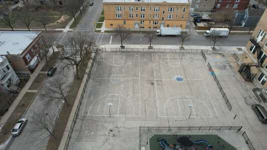Herzl - Theodore Herzl School of Excellence Outdoor Basketball Courts in Chicago 3