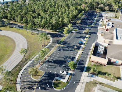 Discovery Middle School Parking Lot in Orlando