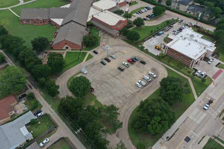 Austin Elementary School Parking Lot - Front - AES in Coppell