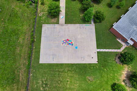 Woodlawn Elementary School Outdoor Basketball Courts in Baton Rouge