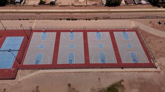 Salvador H. Sanchez Middle School Outdoor Basketball Courts in Socorro 2
