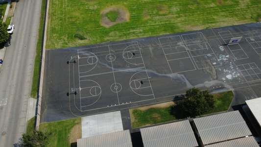 Levi Bemis Elementary School Blacktop / Basketball Courts in Rialto 4