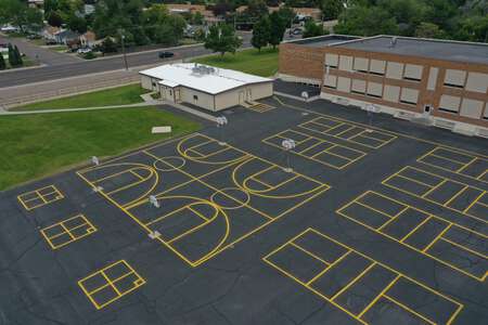Alameda Middle School Outdoor Basketball Courts in Pocatello