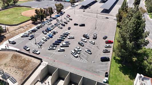 Canyon High School Parking Lot - Students in Anaheim