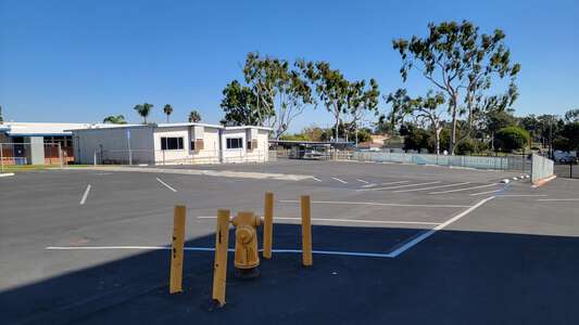Ethel Dwyer Middle School Parking Lot - Rear in Huntington Beach