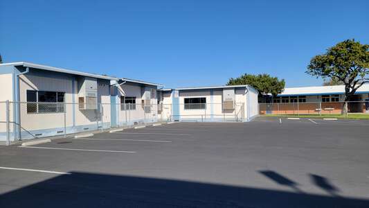 Ethel Dwyer Middle School Parking Lot - Rear in Huntington Beach
