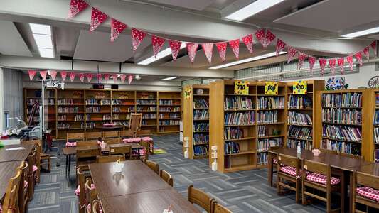 Nathan Adams Elementary School Library in Dallas