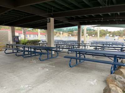 Carrillo Elementary School Outdoor Lunch Area in Carlsbad