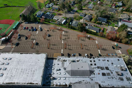Rex Putnam High School Parking Lot in Milwaukie