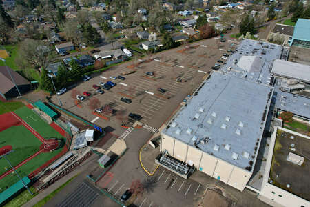 Rex Putnam High School Parking Lot in Milwaukie