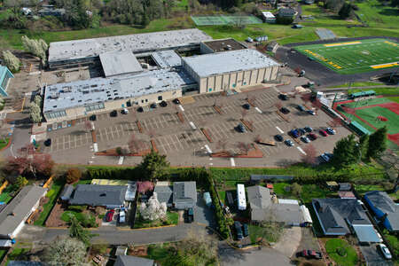 Rex Putnam High School Parking Lot in Milwaukie
