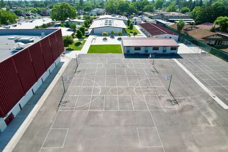 Dutcher Middle School Outdoor Basketball Courts 1 in Turlock