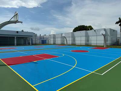 Bowman Ashe Doolin K-8 Academy Upper Academy Outdoor Basketball Courts in Miami