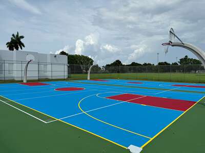 Bowman Ashe Doolin K-8 Academy Upper Academy Outdoor Basketball Courts in Miami