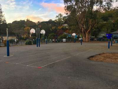 Sun Valley Elementary School Outdoor Basketball Courts in San Rafael