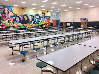 Edison Middle School Cafeteria in Houston