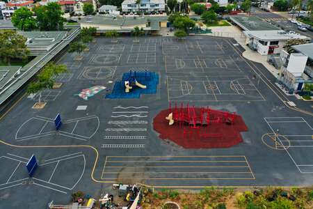 Birney Elementary School Outdoor Basketball Courts in San Diego