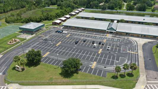 Double Branch Elementary School Parking Lot in Wesley Chapel