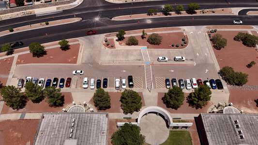 Elfida P. Chavez Elementary School Parking Lot - Front in El Paso 2