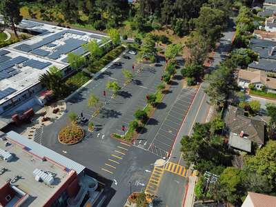 Aragon High School Parking Lot in San Mateo