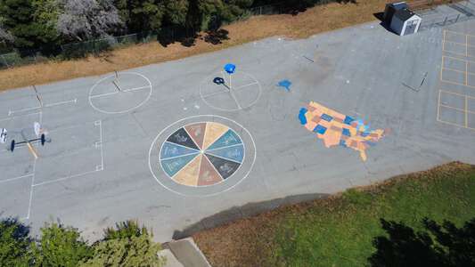 Santa Cruz Gardens Elementary School Outdoor Basketball Courts in Santa Cruz