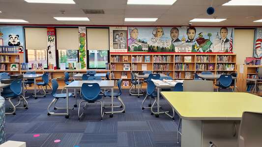 Pine Grove Elementary School Media Center in Columbia