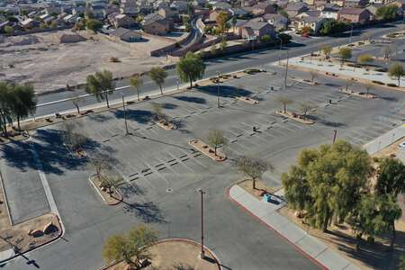 Canyon Springs High School Parking Lot - Side in North Las Vegas 2