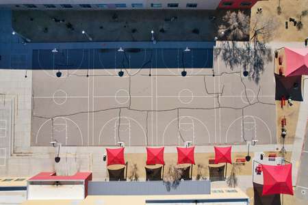 Tony Hillerman Middle School Outdoor Basketball Courts in Albuquerque