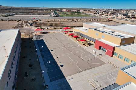 Tony Hillerman Middle School Outdoor Basketball Courts in Albuquerque