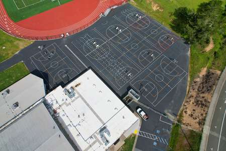 San Jose Middle School Blacktop / Basketball Court in Novato