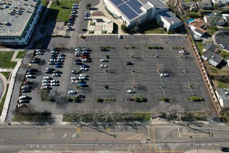 Millswood Middle School Parking Lot in Lodi