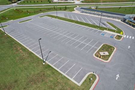 Grimsley Junior High School Parking Lot in Bentonville