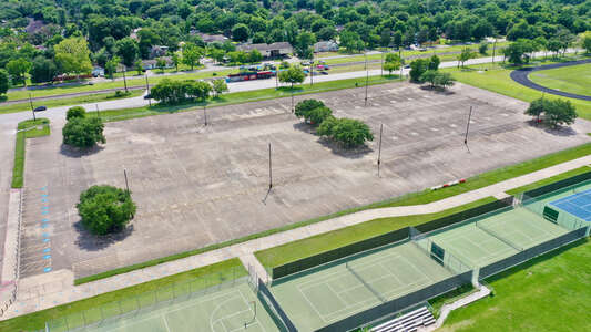 Chavez High School Parking Lot - Side in Houston