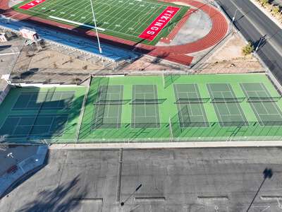 Valley High School Tennis Courts in Las Vegas