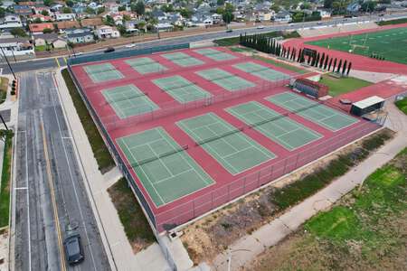 West High School Tennis Courts in Torrance