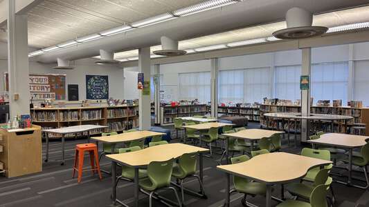 Raleigh Park Elementary School Library in Portland
