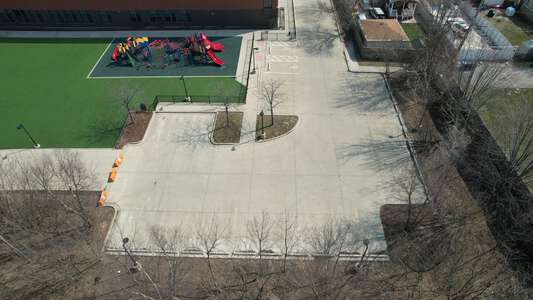 West Ridge Elementary School Parking Lot in Chicago 2